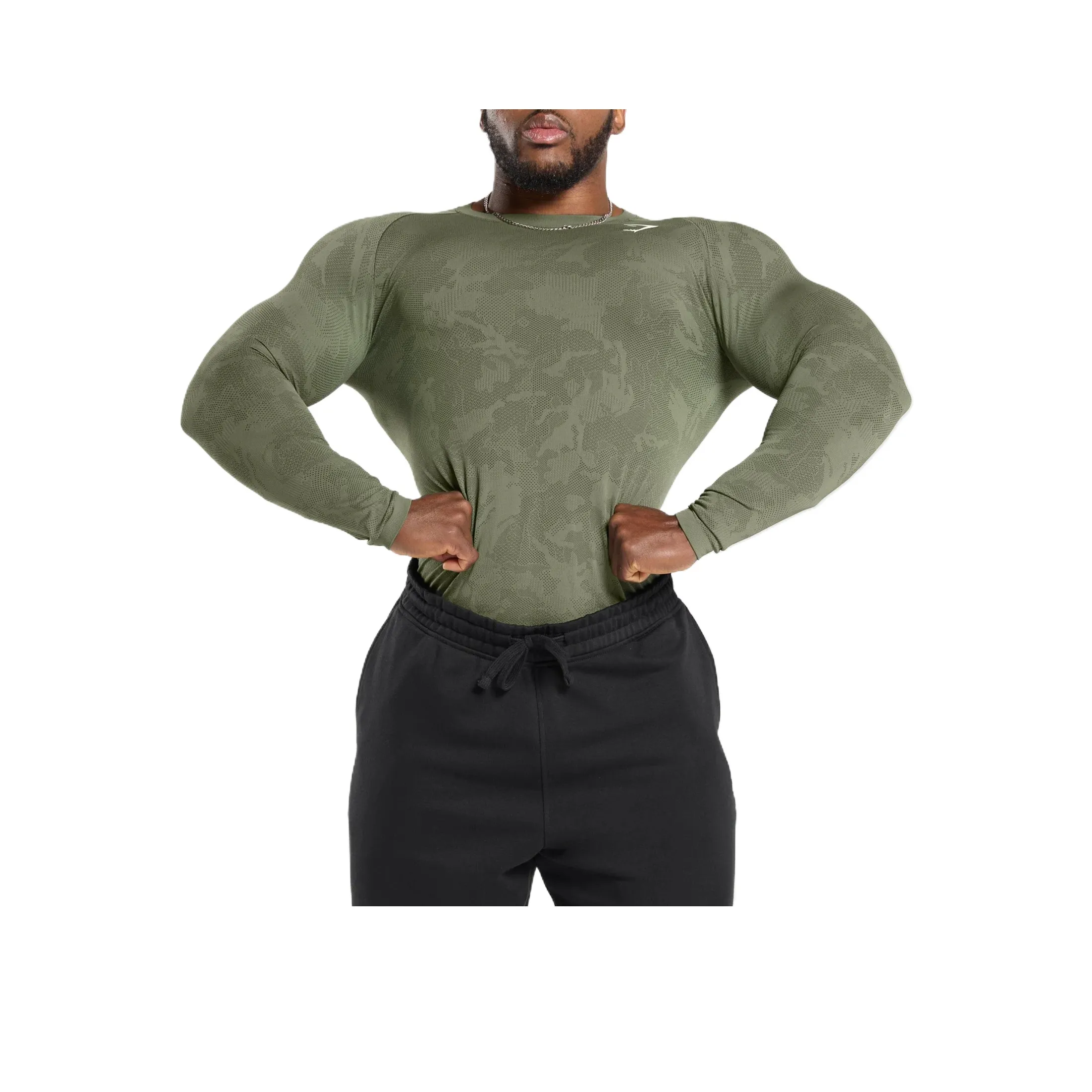 GYMSHARK Зеленый Мужской T-Рубашки