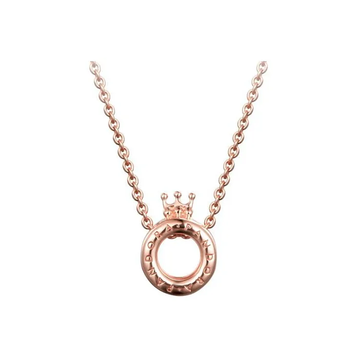 Pandora Copper Silver Alloy Necklaces Unisex