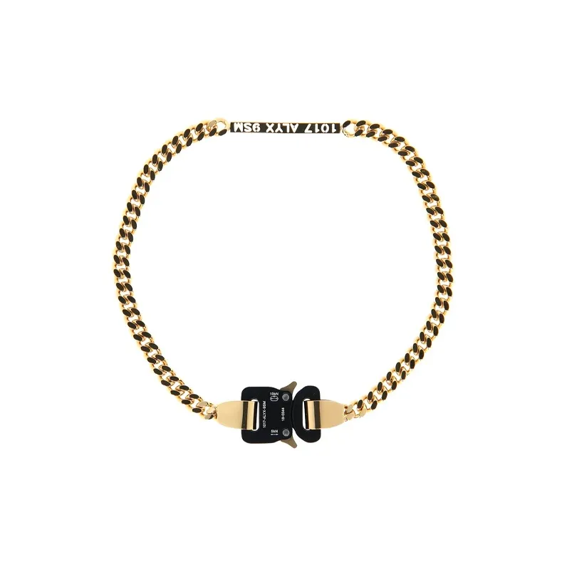 1017 Alyx 9SM Металлические Ожерелья Золотой Унисекс