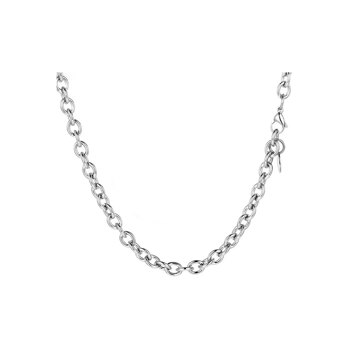 AKAK Титановые стальные ожерелья мужские серебряные