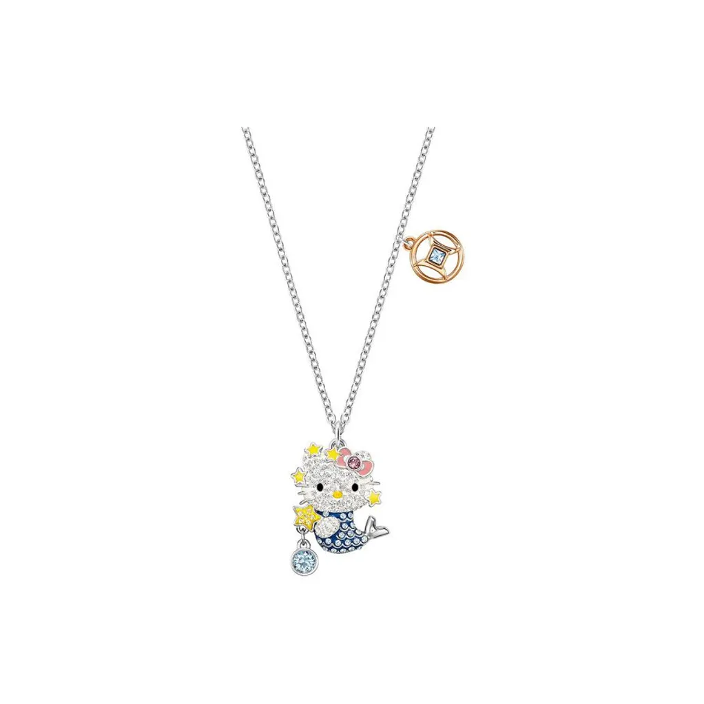 Swarovski Hello Kitty Necklaces Women's Blue