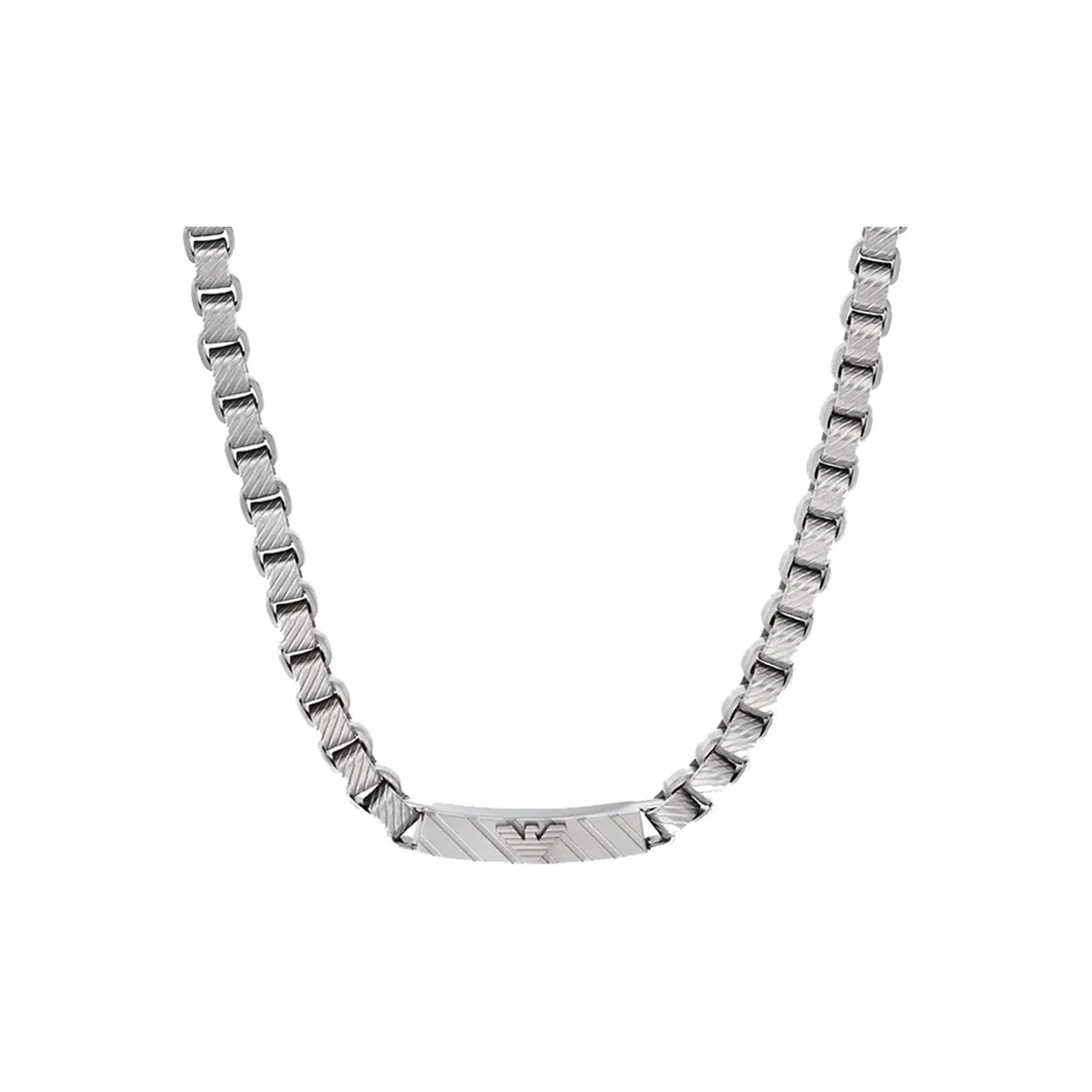 EMPORIO ARMANI Stainless Steel Necklaces Men's Silver