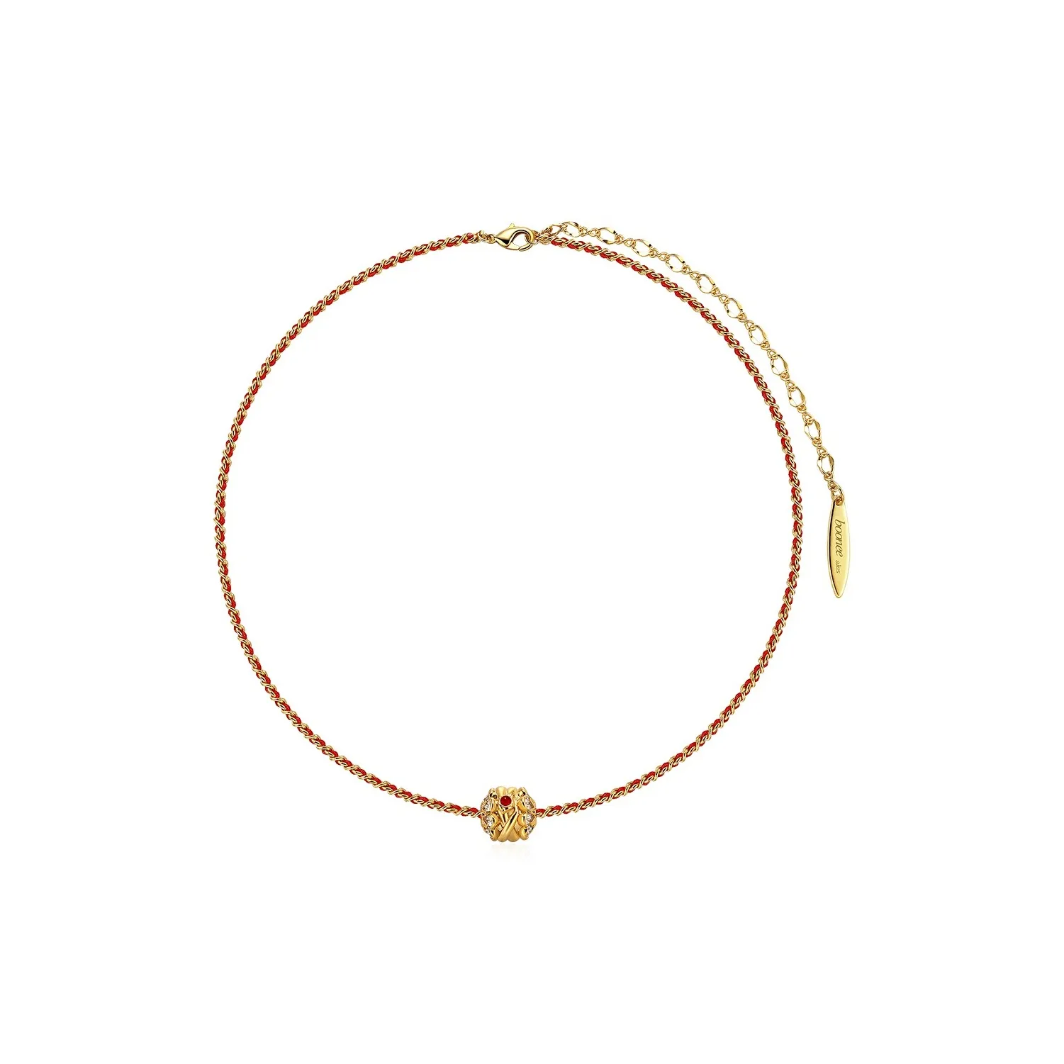 BOONEE ALUS Золотой Покрытый Медный Синтетический Кубический Цирконий Аксессуар Женские