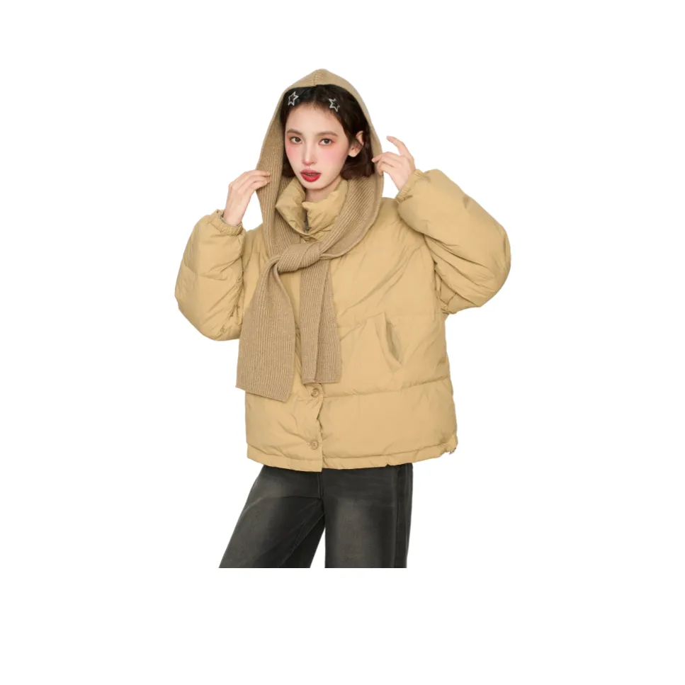 Princess Berdele Хлопковый пуховик женский хаки