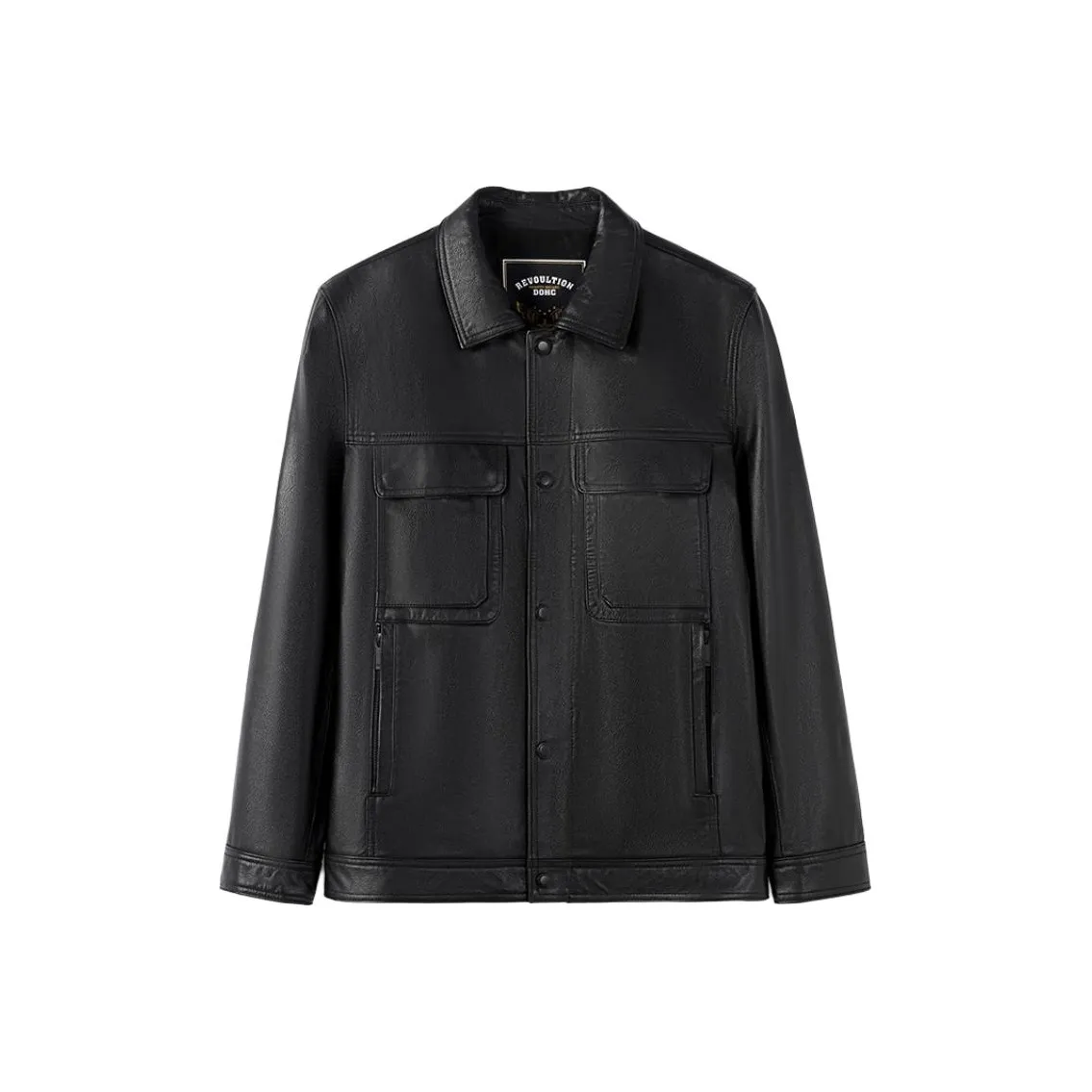 TAIZILONG Черные Мужские Кожаные Куртки