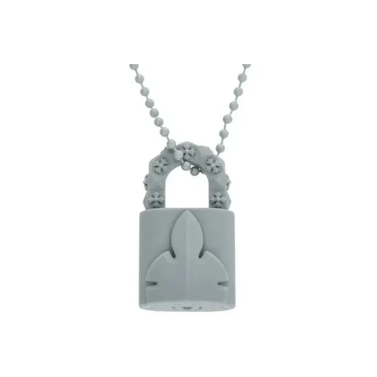 Chrome Hearts Rubber Necklaces Men Gray