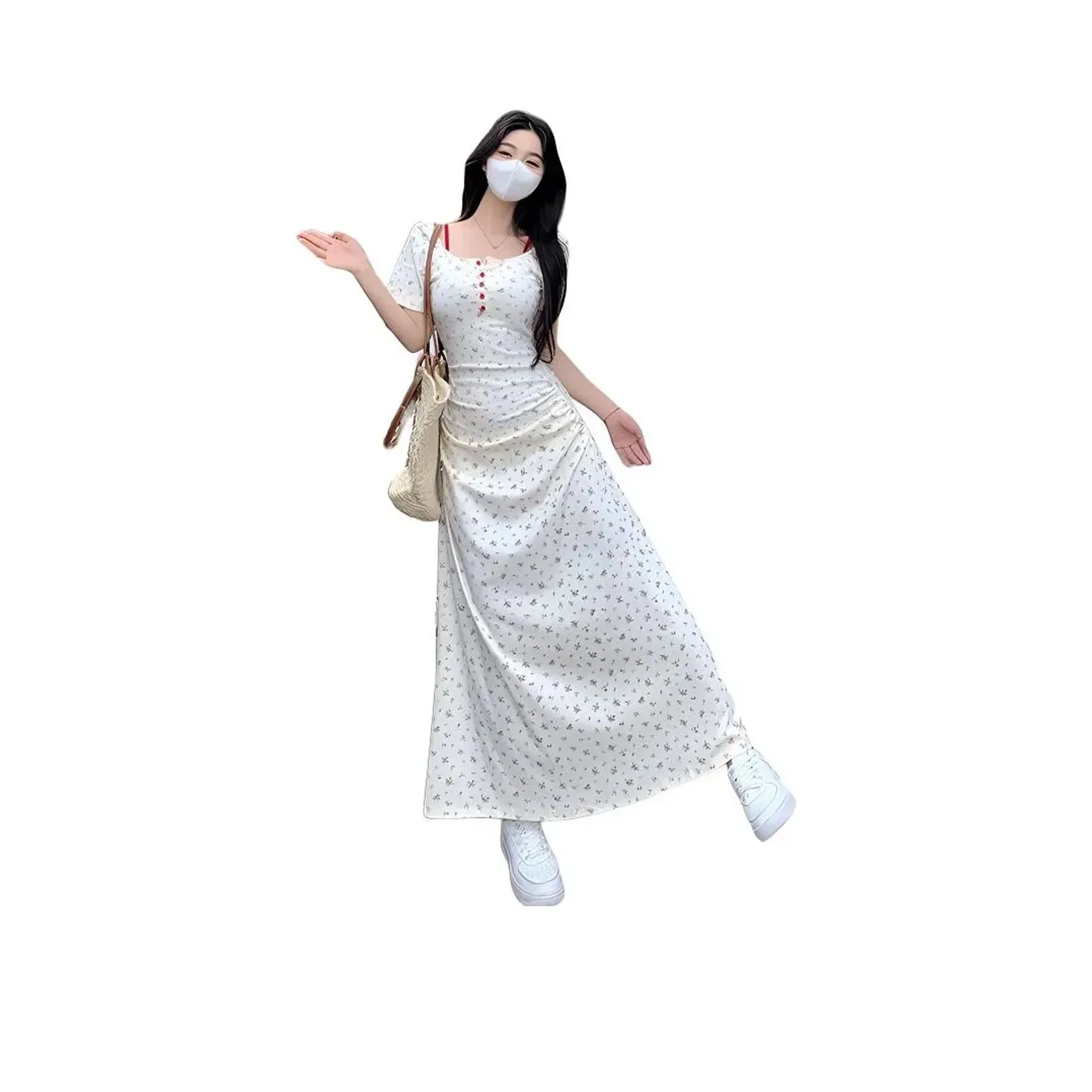 FLIM Short Sleeved Dresses Women's Multicolor
