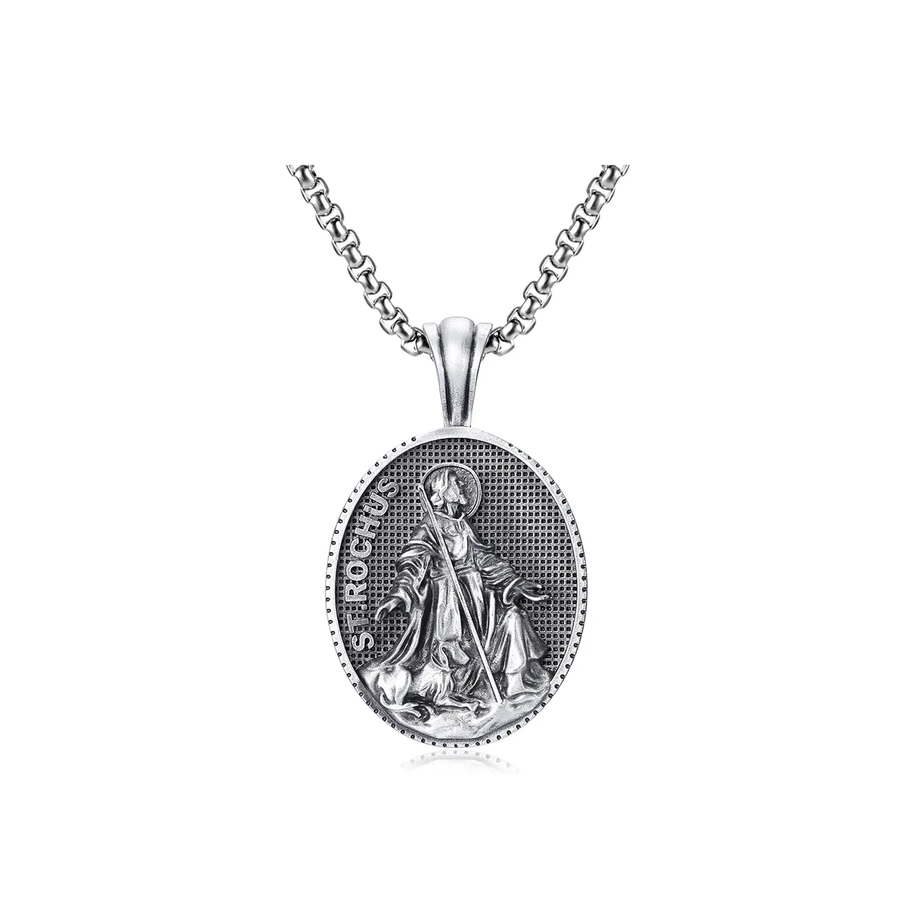 EVBEA Титановые стальные ожерелья для мужчин