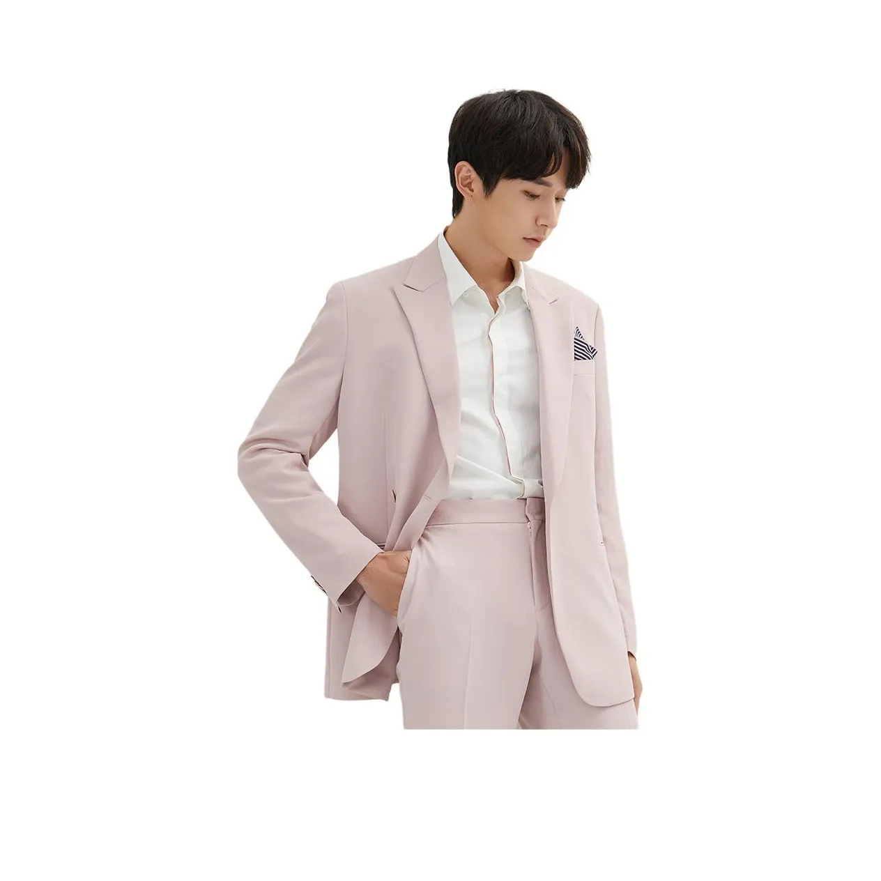 ZIOZIA Business Suit Men's Pink