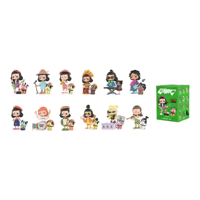 POP MART VITA Супер Band Collection Слепые коробки Один Mystery Коробка Целая коробка 12 шт