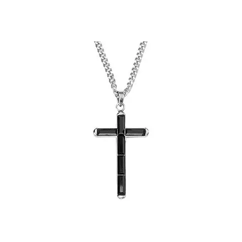 Swarovski Govern Blended Material Sweater Chain Men's Black