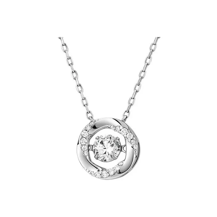 KADER S925 Silver Necklaces Women's Silver White, Box Good Luck
