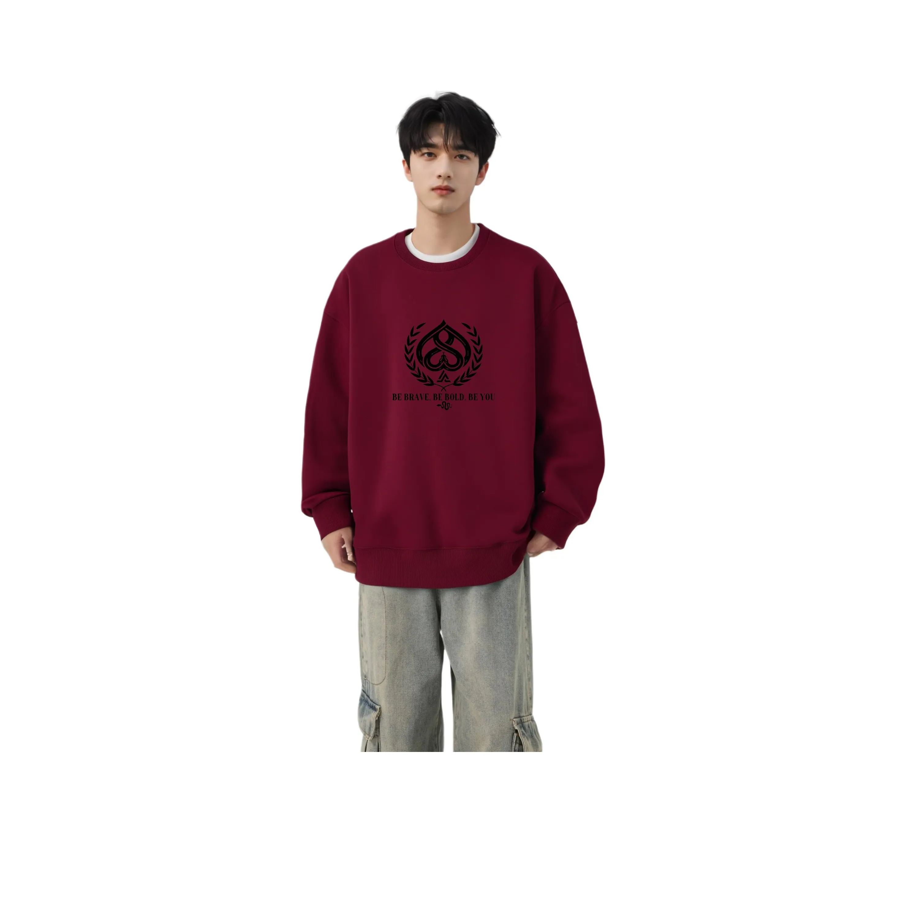 ST SAT Свитшот Унисекс Бордовый