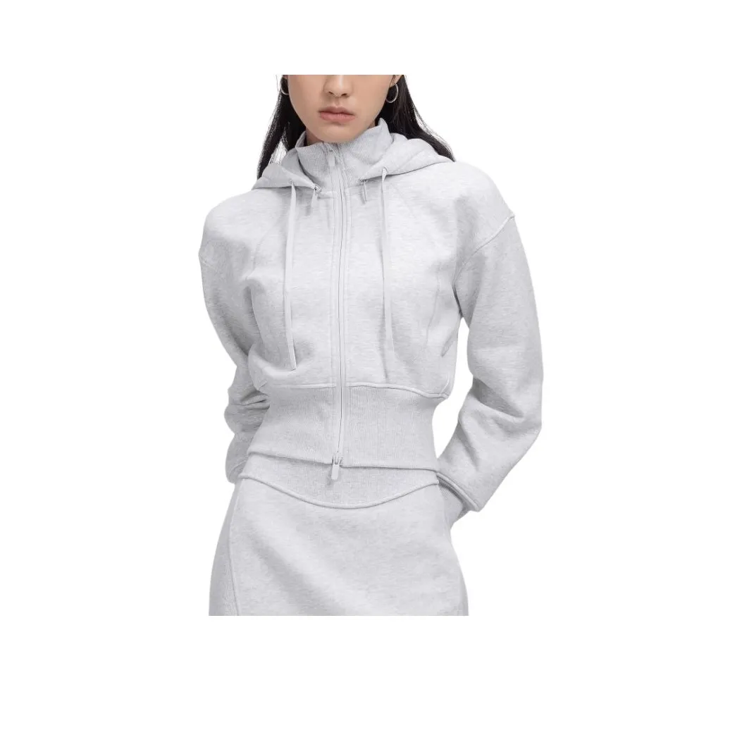 Lululemon Jackets & Coats Women's Light Gray With A Hint Of Mixed Colors