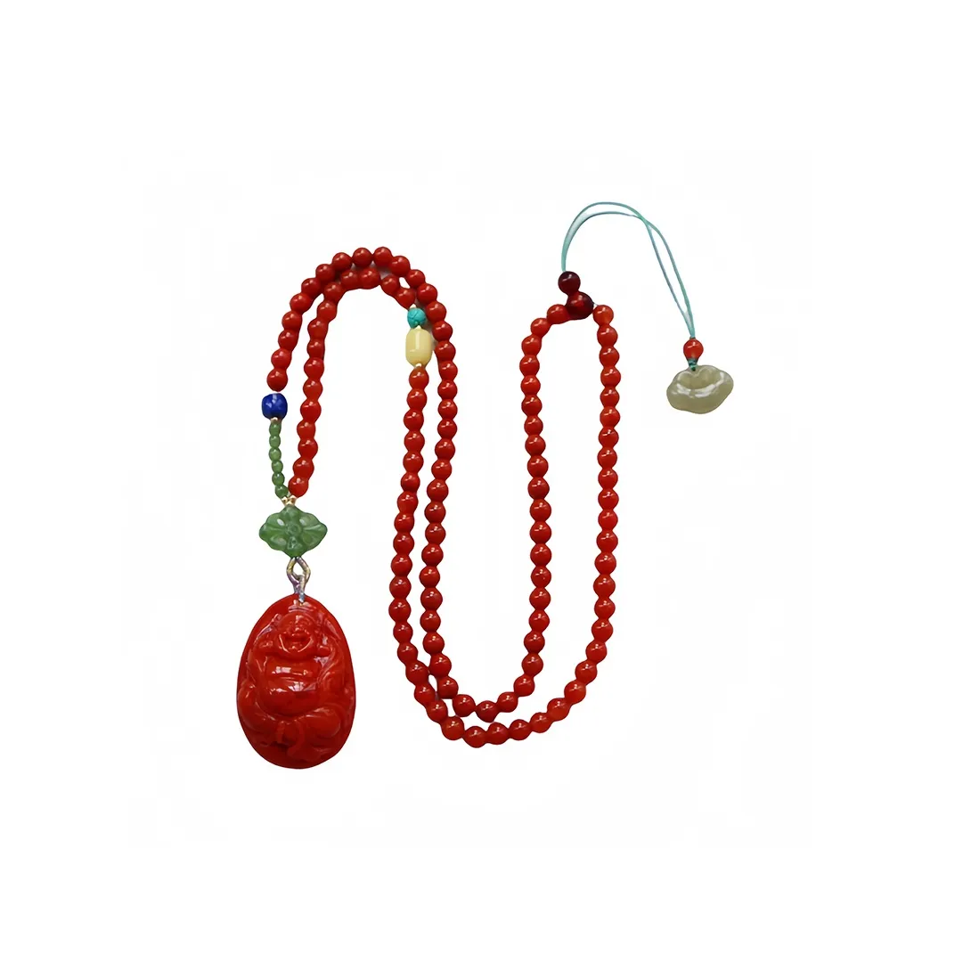Xifeng Building Southern Red Agate Necklaces Unisex