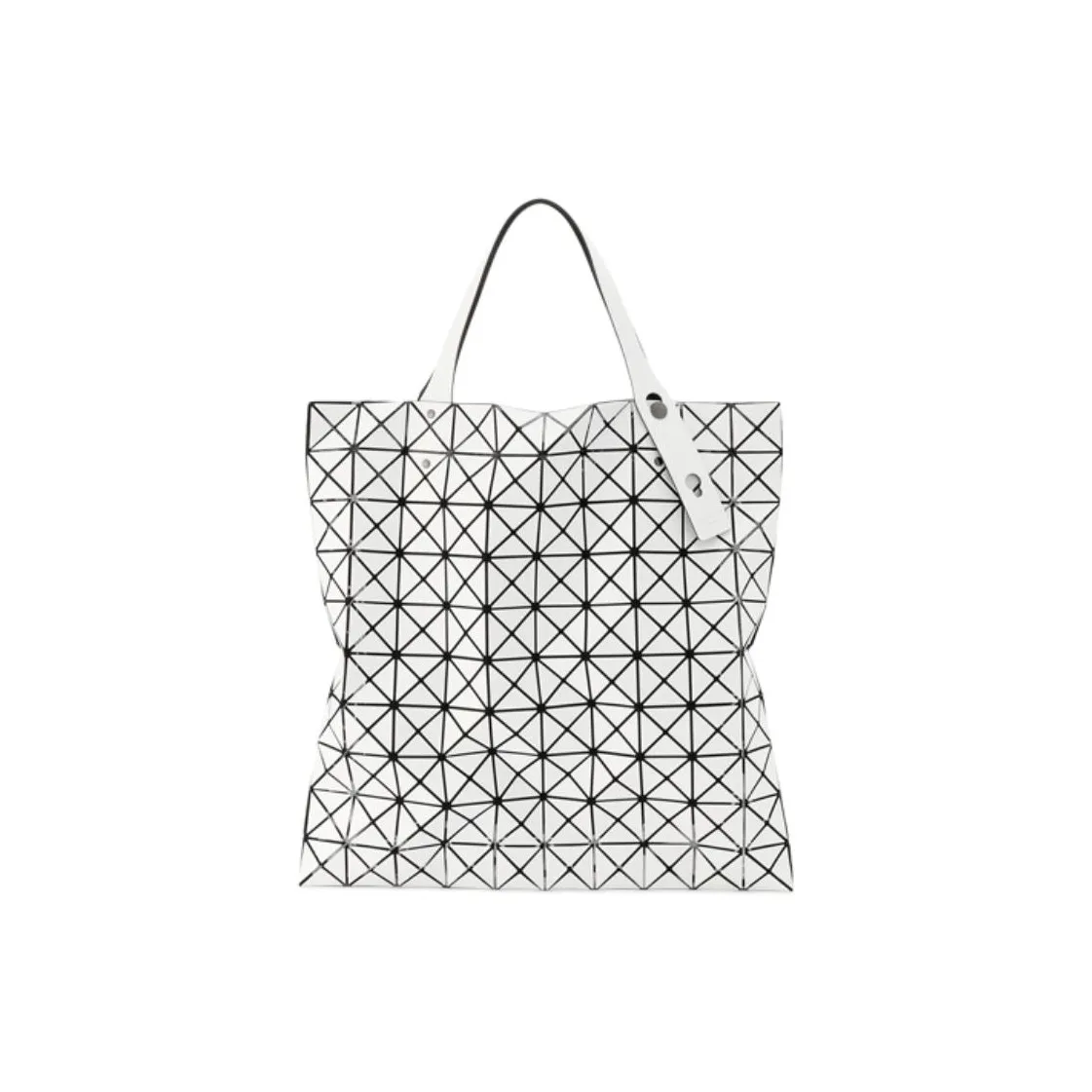 ISSEY MIYAKE Prism Polyurethane Laptop Bag, Tote Bag, Shopping Bag, Shoulder Bag, Handbag Tubas Unisex White
