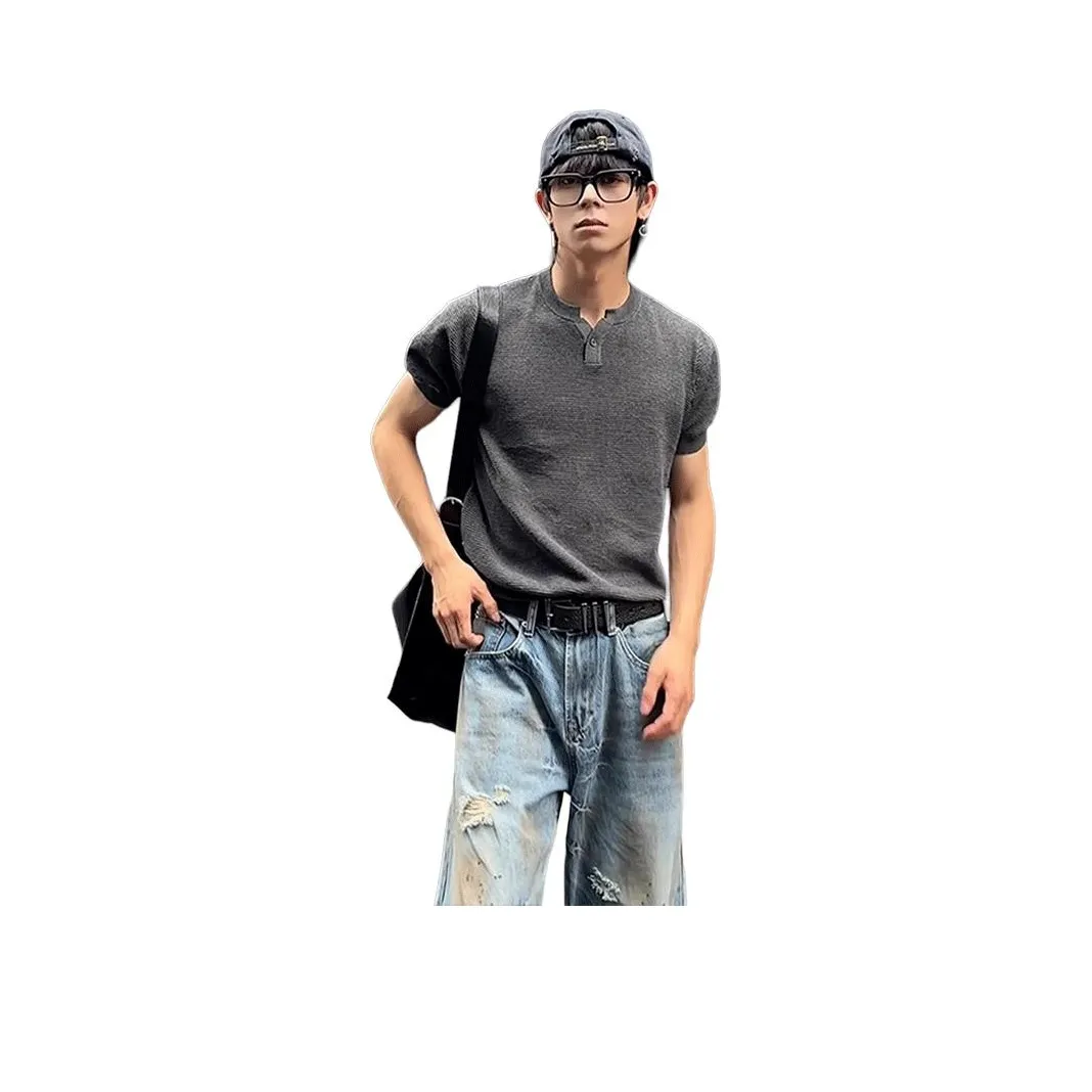 JIARONG Свет Mature Стиль Эластичный манжет THREE QUARTER Рукава Унисекс