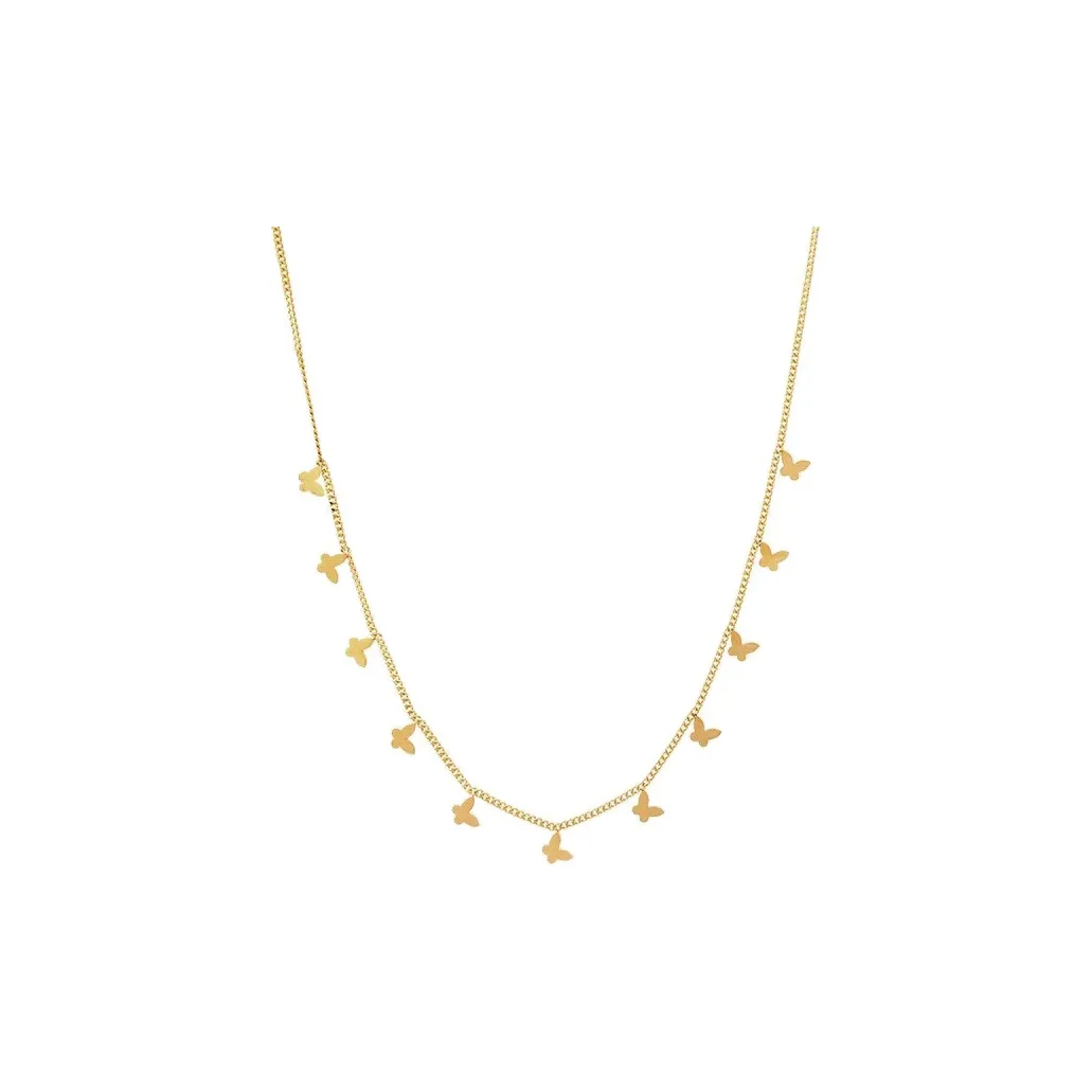 NATURALLYJOJO Титановые стальные ожерелья женские золотые