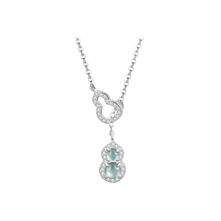 Best Wishes Ice Type Jadeite Necklaces Women's