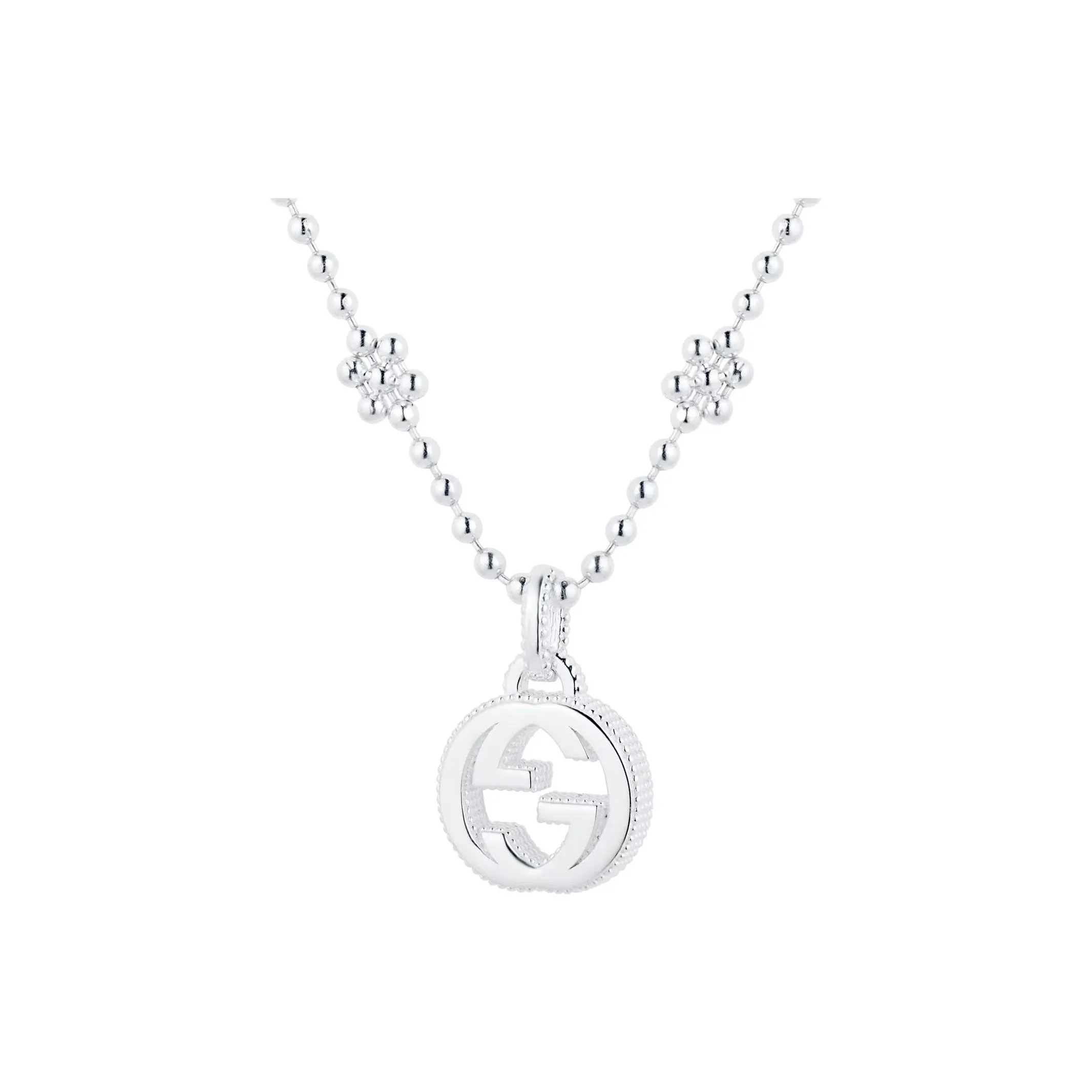 GUCCI Sterling Silver Necklaces Unisex Silver