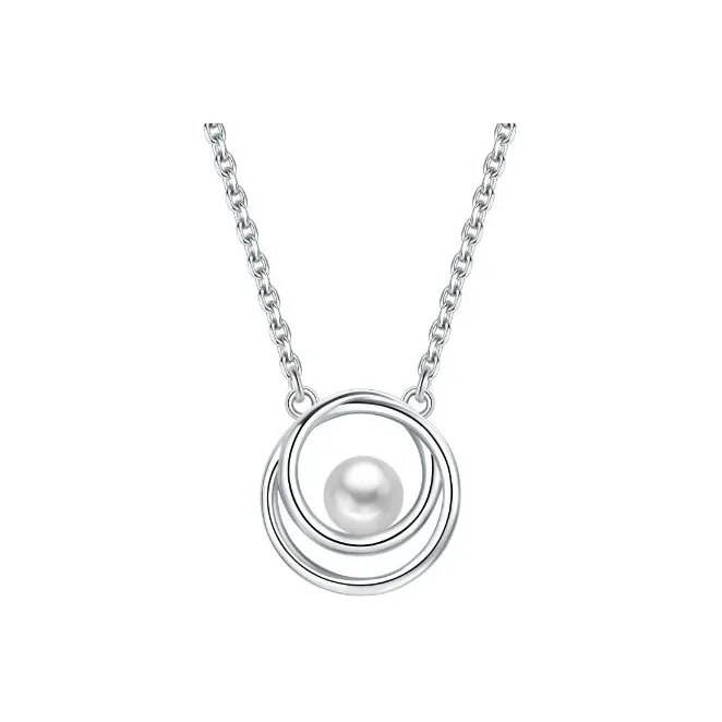 BABYBEI 925 Серебряное покрытие в 18К Белое золото ожерелья женские