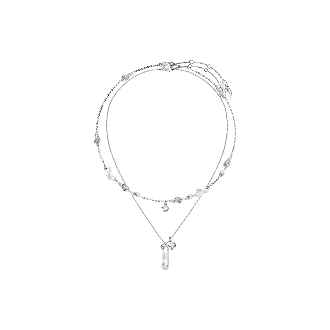 masw Медный сплав Культивированные жемчужные ожерелья Женское серебро