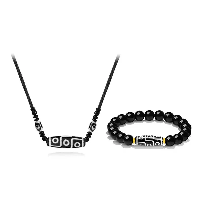 Master Kim Agate Ebony Necklace Unisex