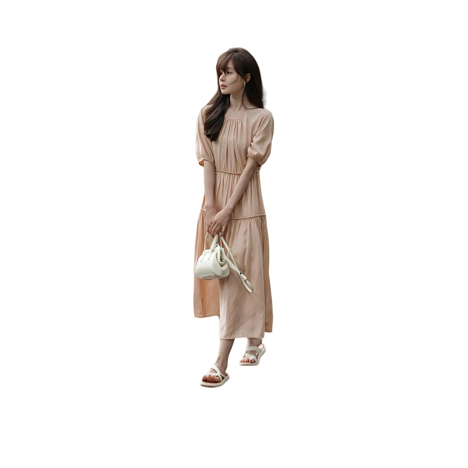 Mt Short Sleeved Dresses Women's Dusty Pink