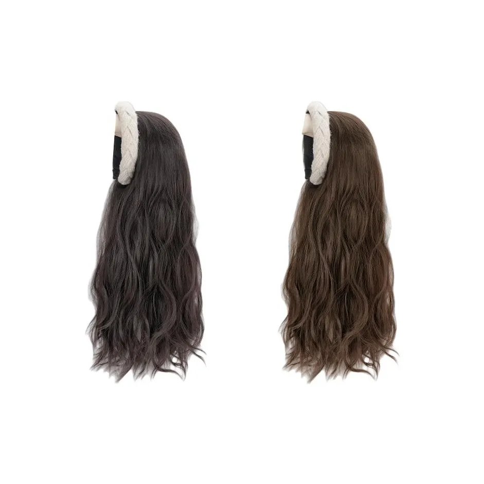 Sweet Pillow House TWISTED Жареное тесто Ткани вязаные Ободок Перука Полный набор с длинными прямыми синтетическими волосами Перука