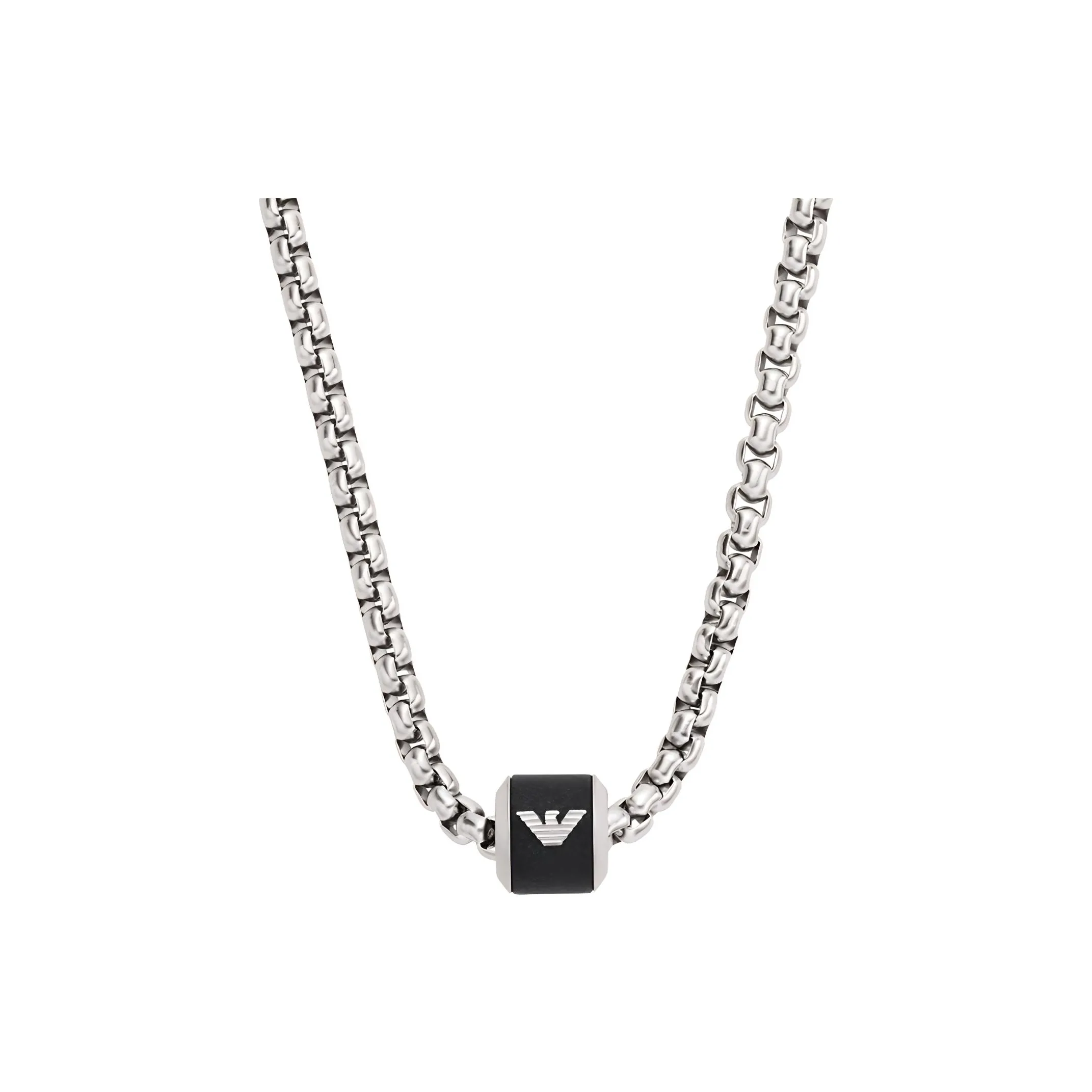 EMPORIO ARMANI Trendy Pendant Necklaces Men's Black