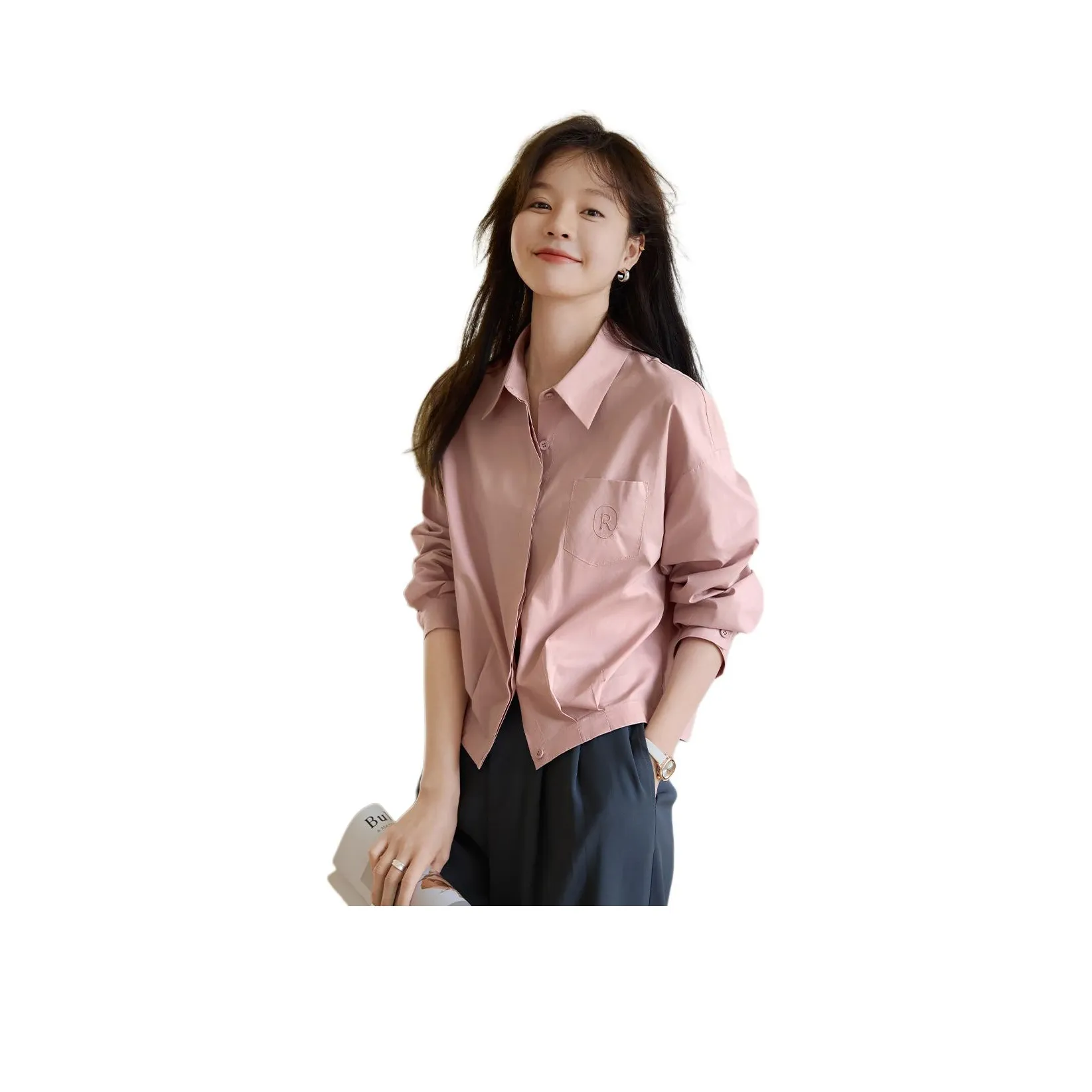 Mo Han Yi Mei Рубашка Женская Розовая