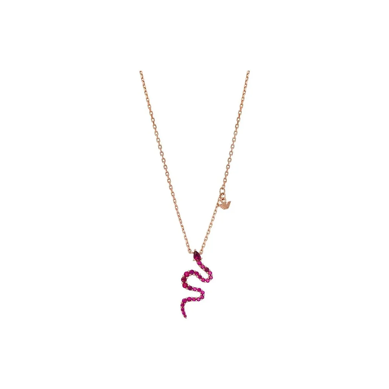 EMPORIO ARMANI 14K Rose Gold Plated Sterling Silver Pendant Necklace