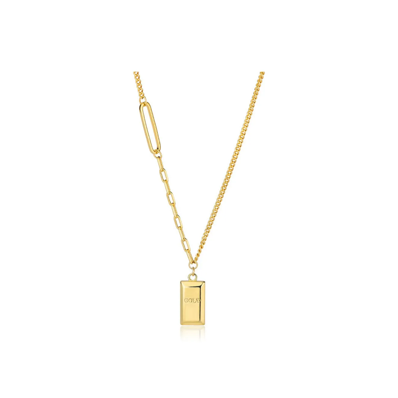 AWD Титановая сталь Ожерелья Женские Золото