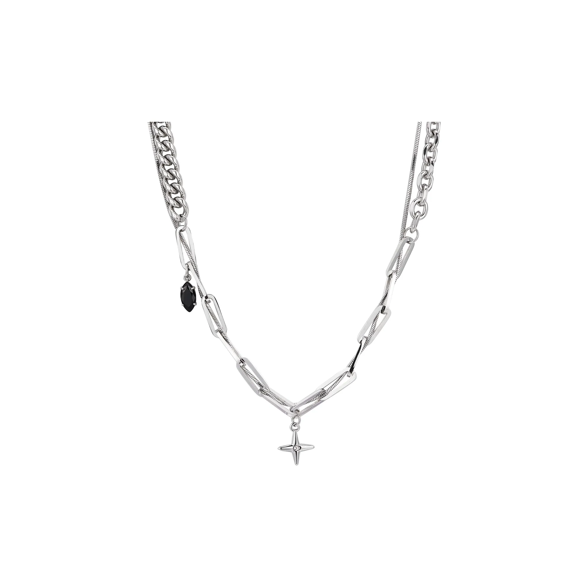 Cooraree Титановые стальные ожерелья унисекс