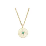 파워 Birthstone 동전 목걸이 (5월)