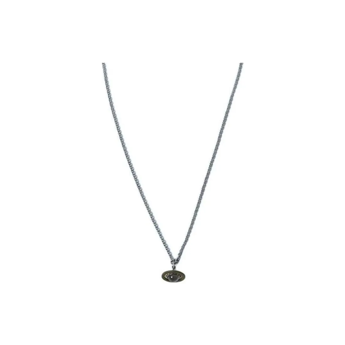 Vivienne Westwood Brass, Crystal Necklaces Men's Silver/Cognac