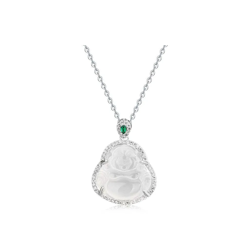 Emerald Dynasty Chalcedony Necklaces Women's