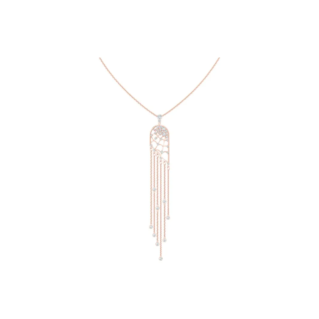 Swarovski Precisely Розовое золото с покрытием ожерелья женские