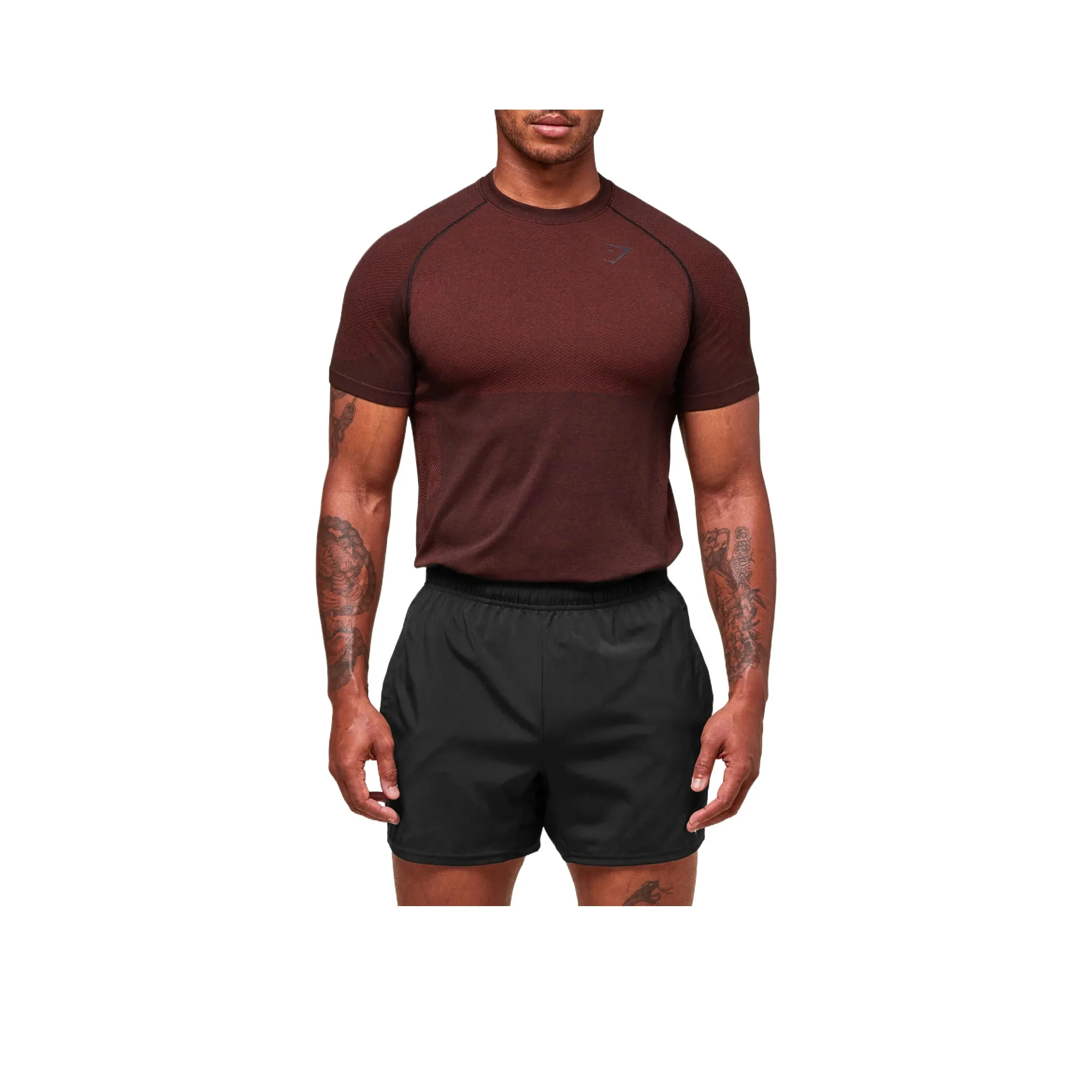 GYMSHARK Коричневый Мужской T-рубашки