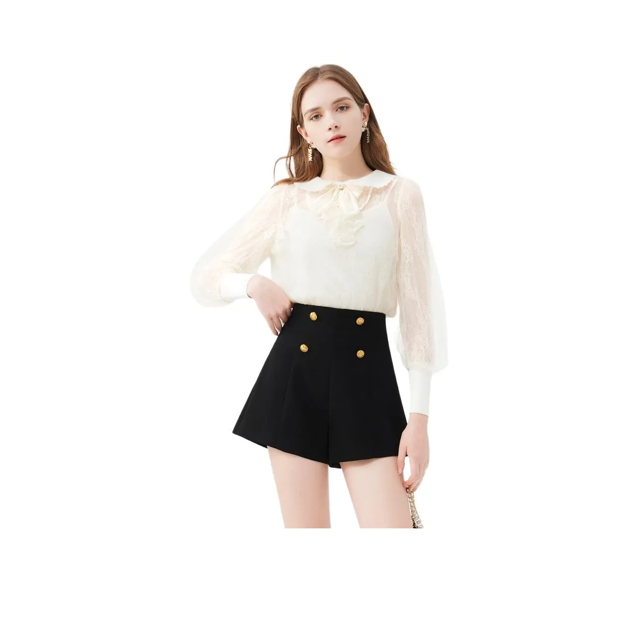 JORYAweekend Повседневные шорты Женские Черные