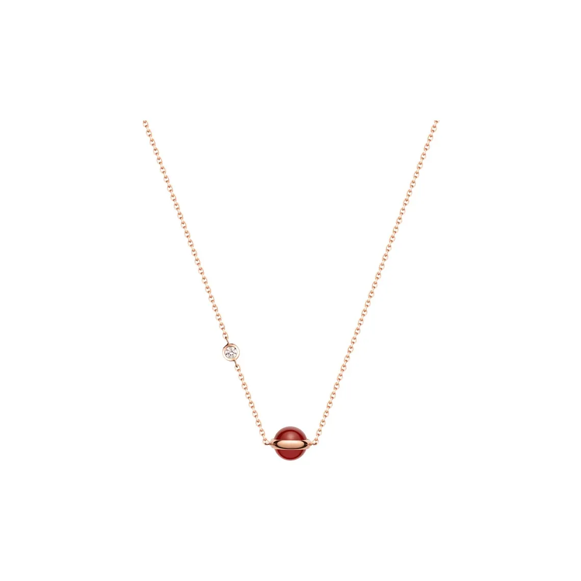 Piaget Possession Turn Life On Necklaces Women's Rose Gold/Red