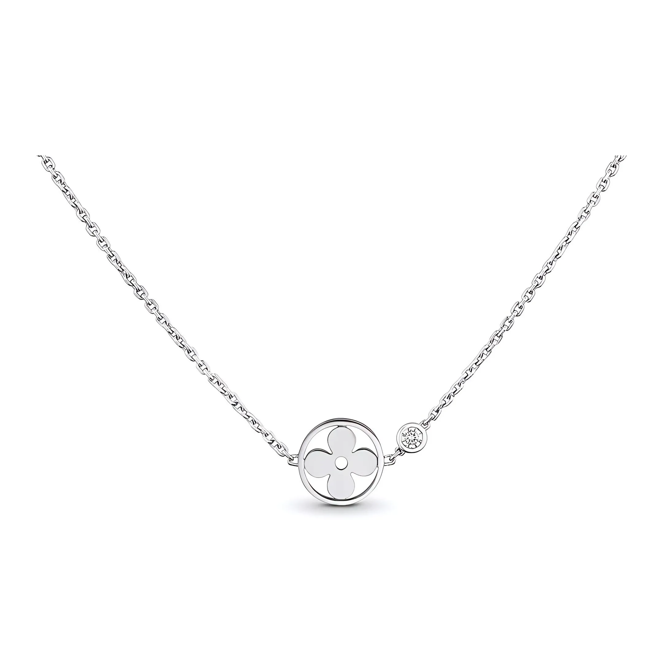 Lv Idylle Blossom Pendant White Gold And Diamond