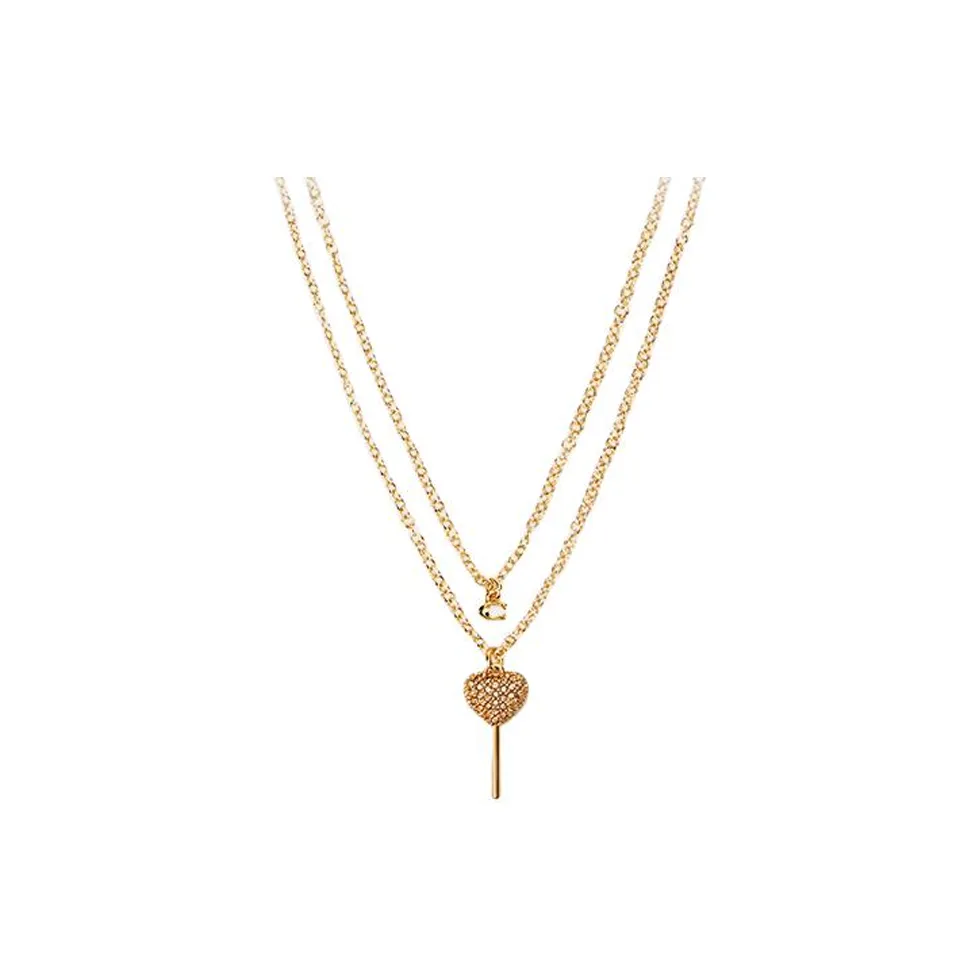 COACH Copper Necklaces Women's Gold
