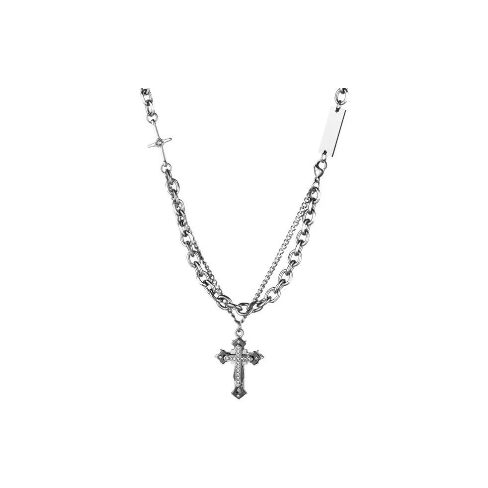 Lang Wind Титановые стальные ожерелья мужские