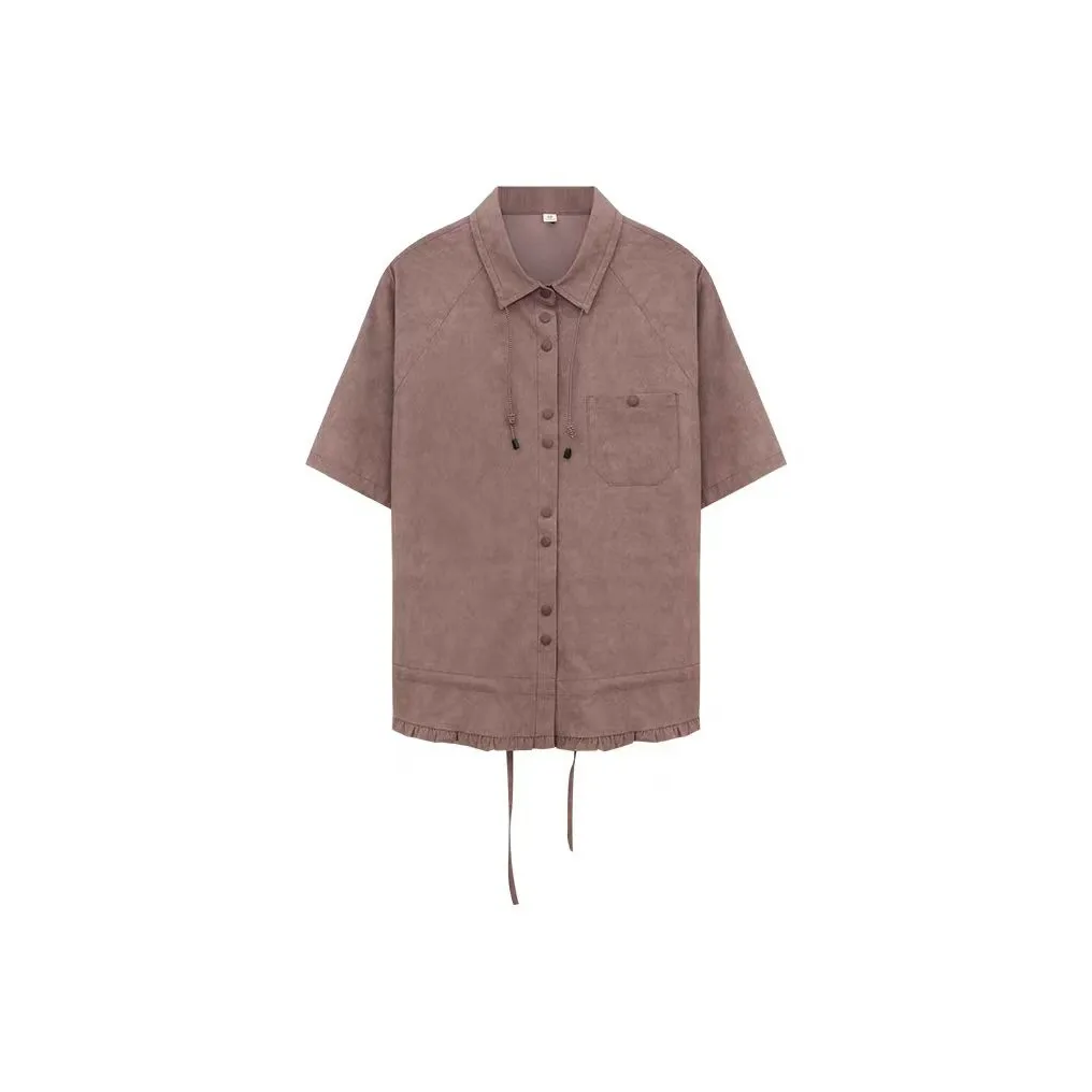 ABCMININ Туманный пурпурный Женские Рубашки