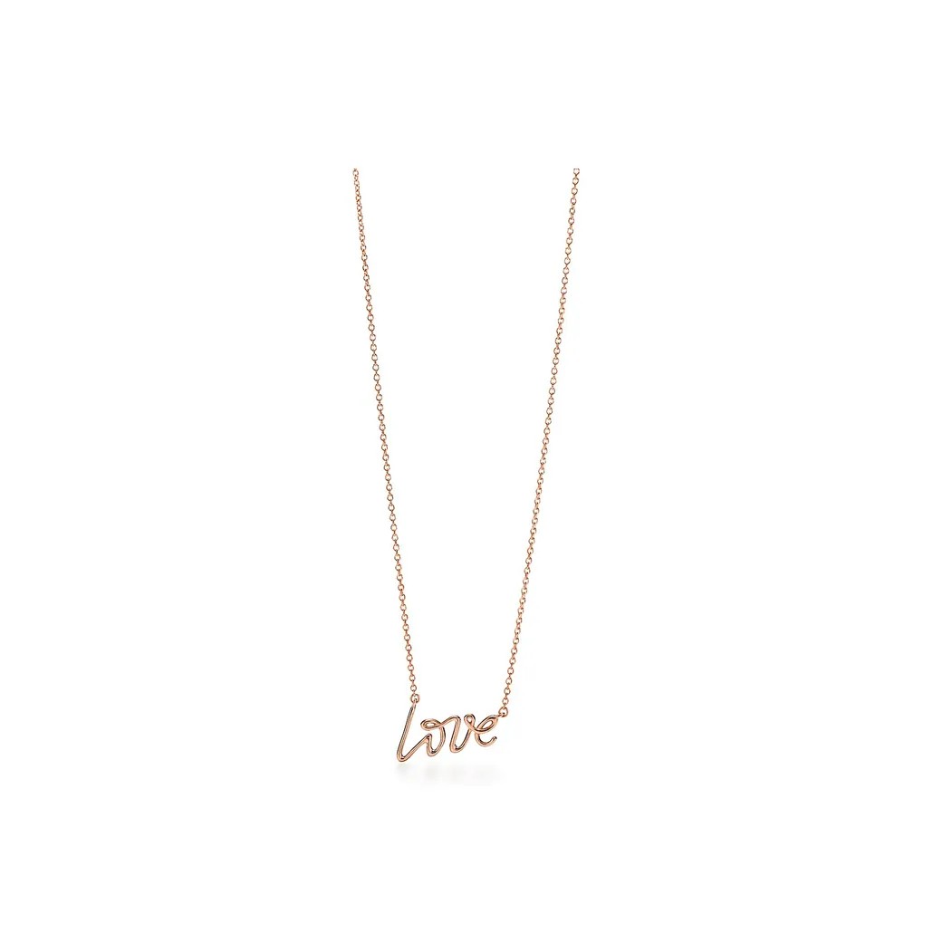 TIFFANY & CO. 18K Rose Gold Necklaces Women's Rose Gold