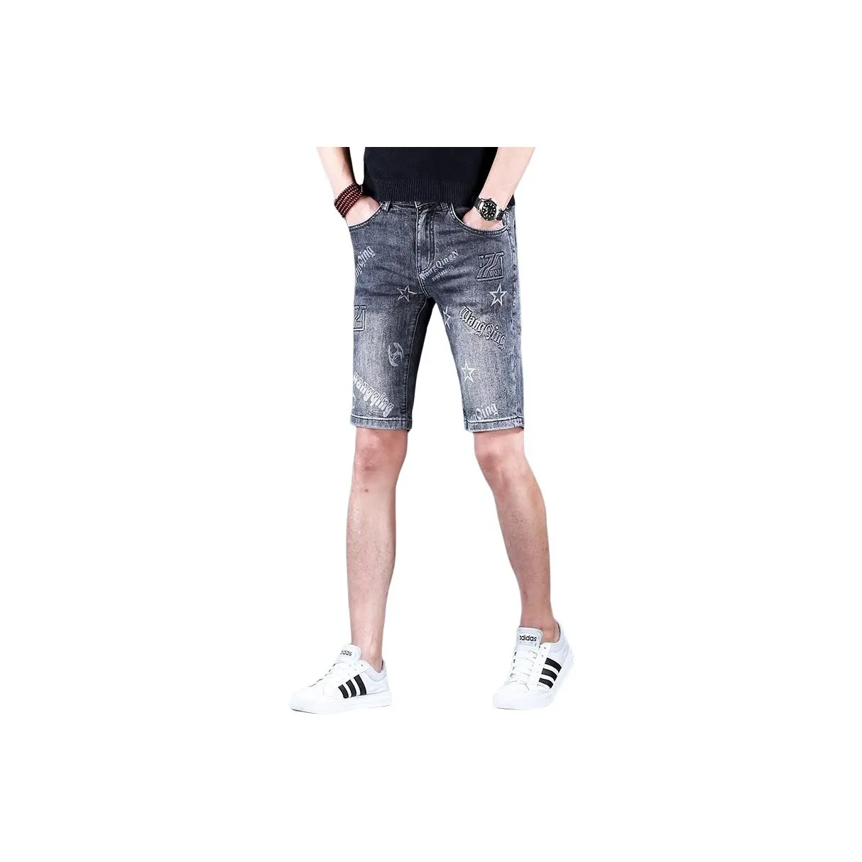 CHENYING Серые Мужские Повседневные Шорты