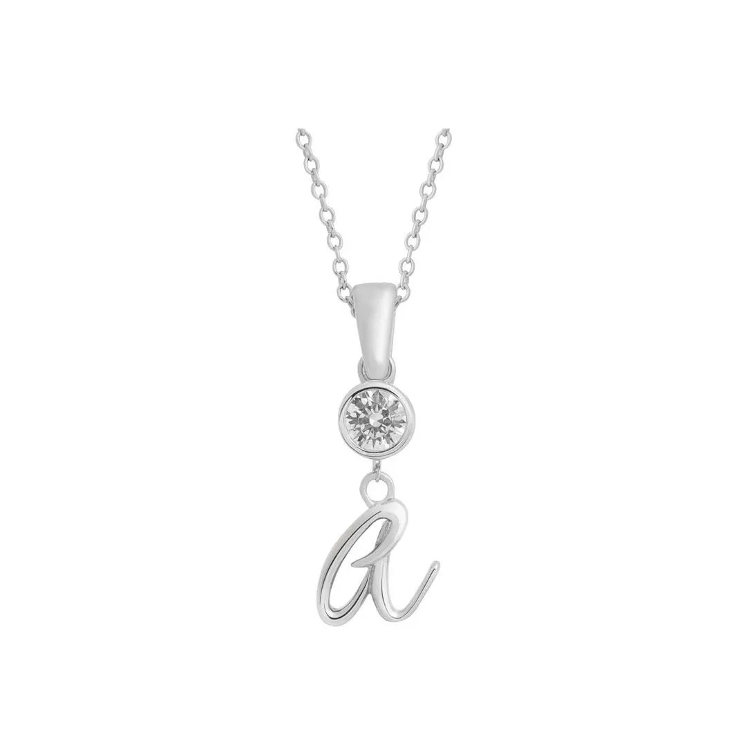 ARTE Artificial Crystal With 925 Sterling Silver Necklaces Women's Silver
