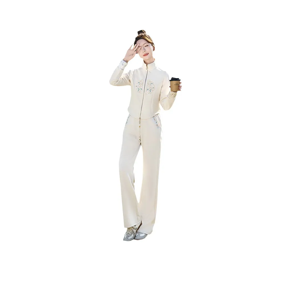 Cypress House Повседневный костюм женский абрикосовый