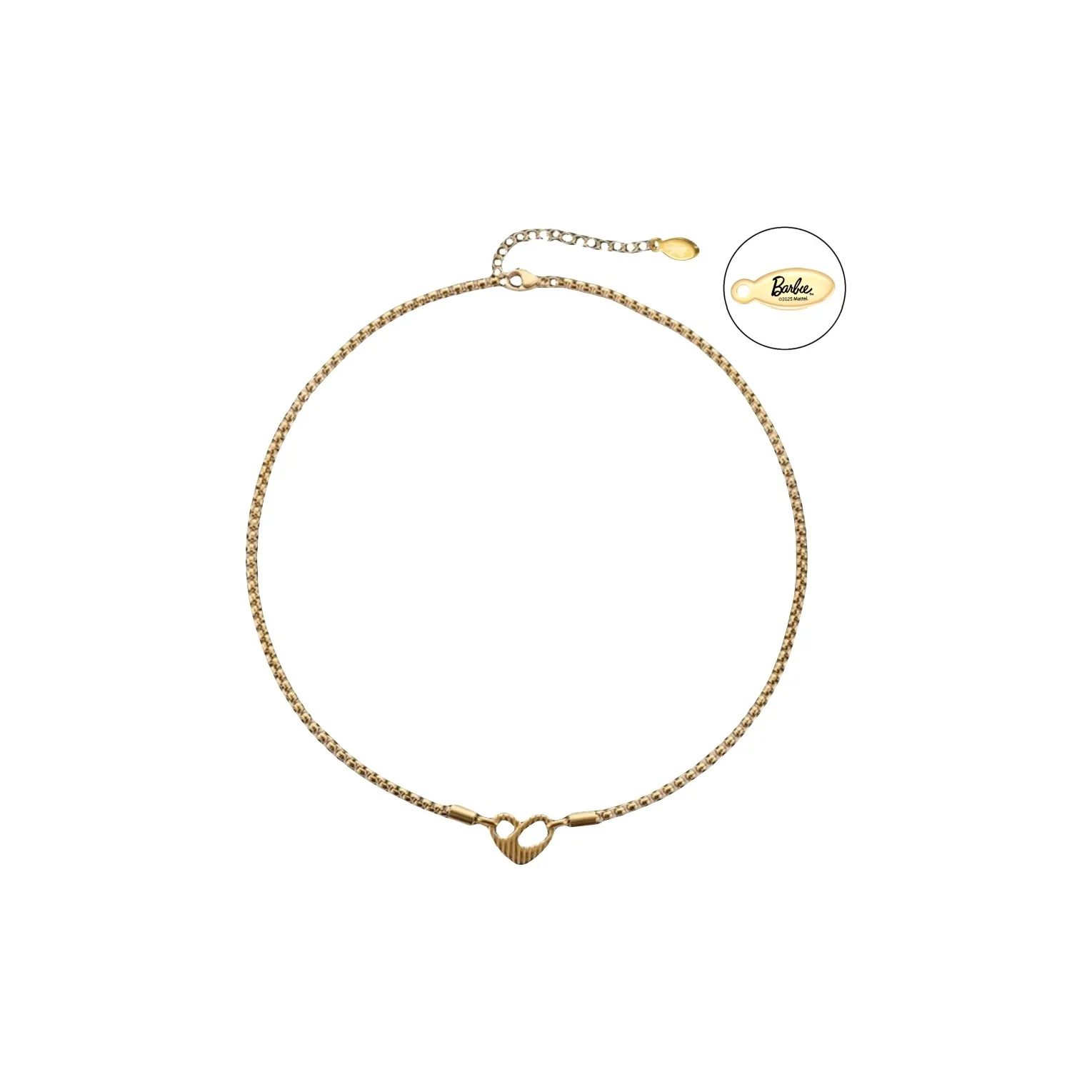 Барби Титановые Стальные Ожерелья Женские Золотые